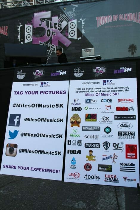 Blanche Agency KIIS FM & Youth Mentoring's Miles Of Music